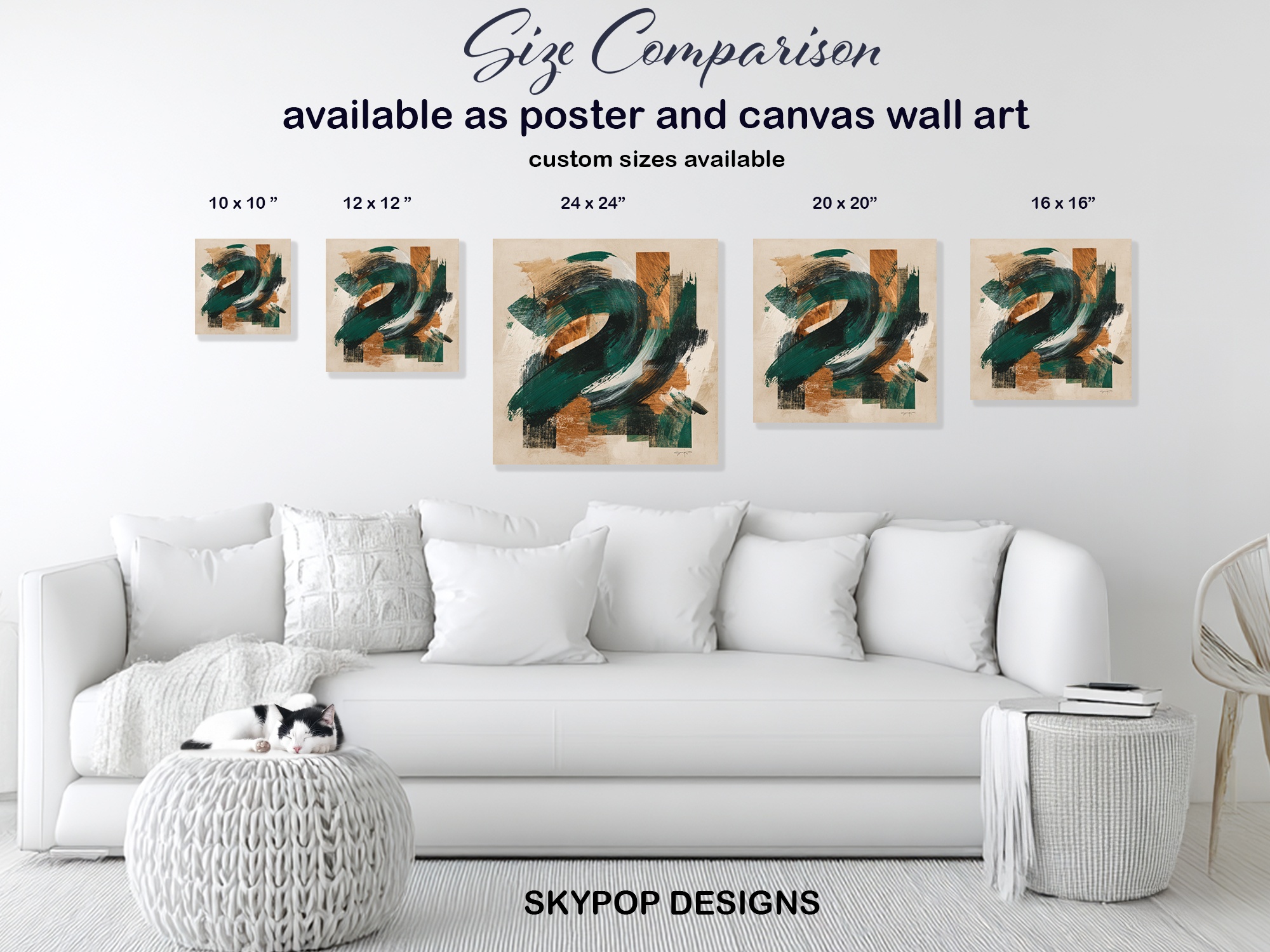 7.jpg Emerald Swirl Abstract Art