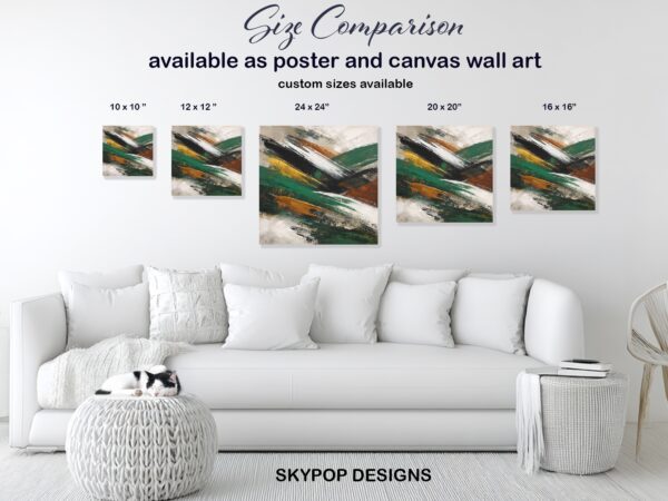 Dynamic Brushstrokes Art