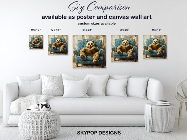 Bear Reading Art