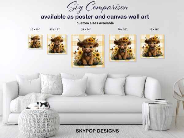 Highland Cow Art