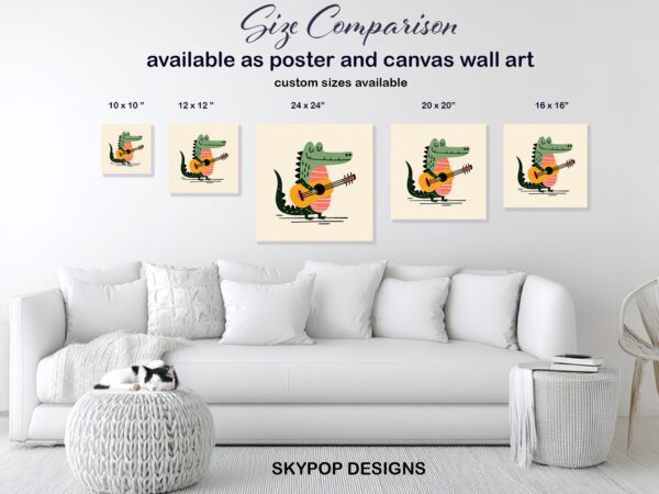 Crocodile Guitar Art