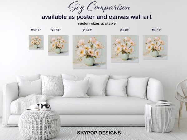 Soft Pink Poppies Art