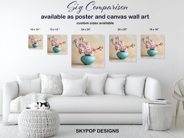 Cherry Blossom Vase Art