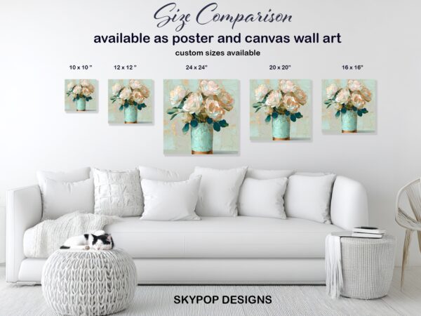 Elegant Peony Bouquet Art