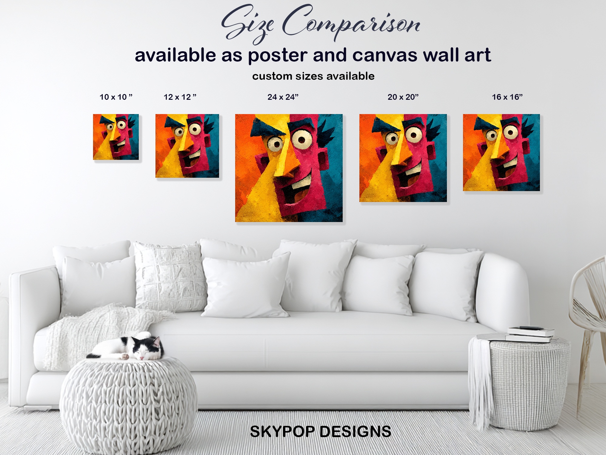 7.jpg Colorful Cubist Face Art