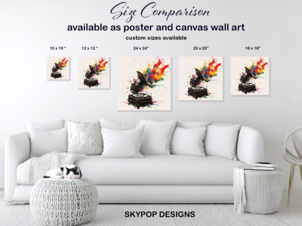 Gramophone Explosion Art