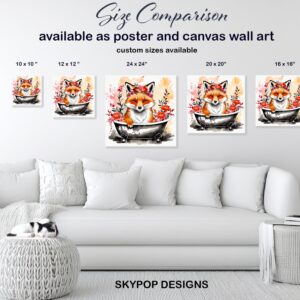 Floral Fox Art
