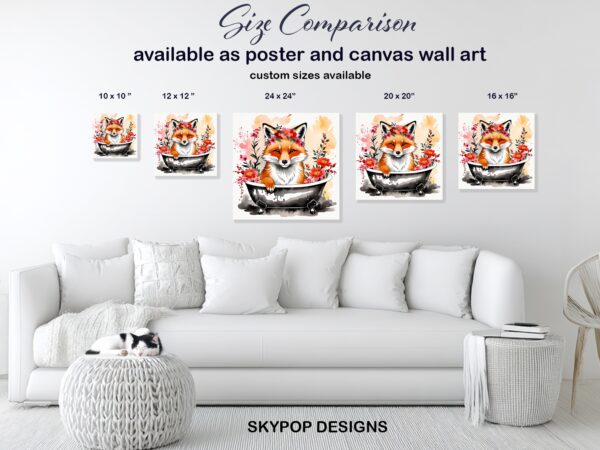 Floral Fox Art