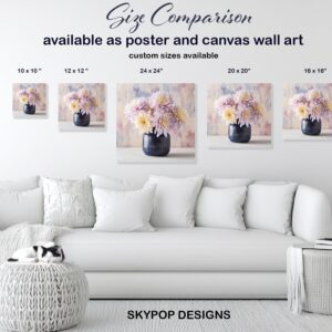 Pastel Chrysanthemum Art