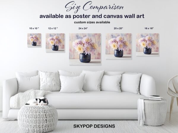 Pastel Chrysanthemum Art