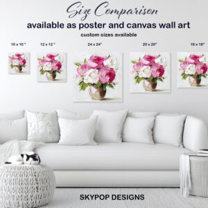 Pink Peony Bouquet Art