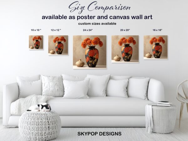 Marigold Vase Art