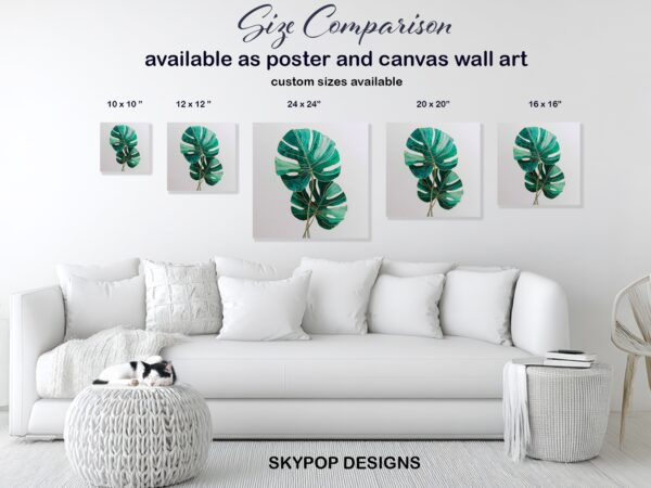 Monstera Leaf Art