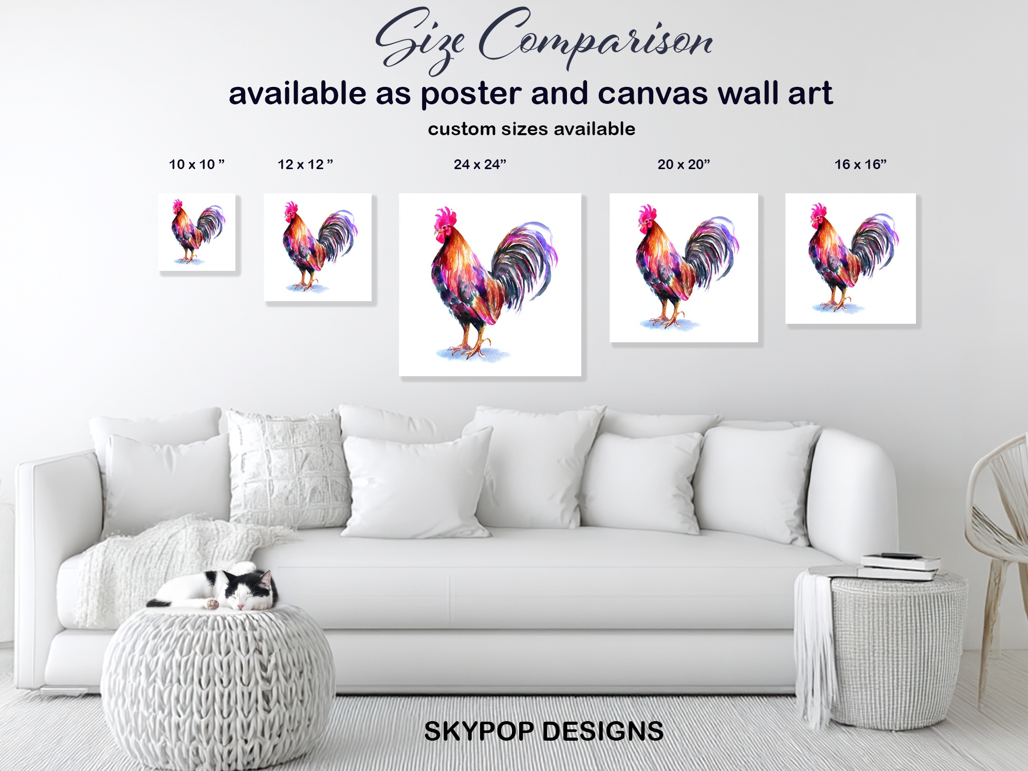 7.jpg Colorful Rooster Art