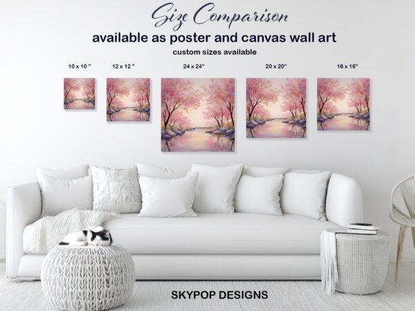 Cherry Blossom Stream Art