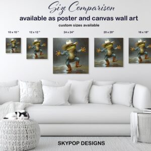 Cowboy Frog Art