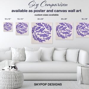 Purple Fish Art
