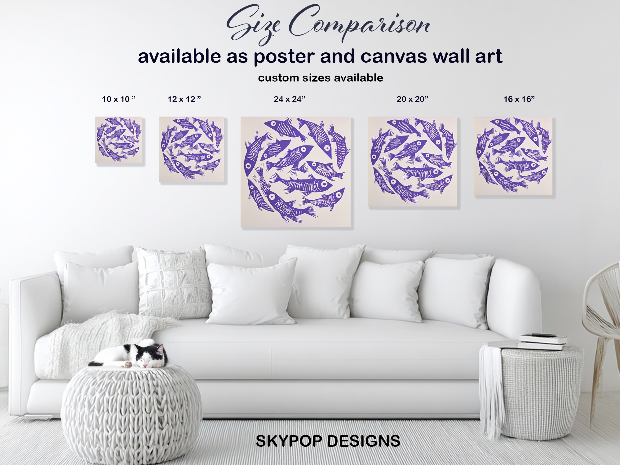 7.jpg Purple Fish Art