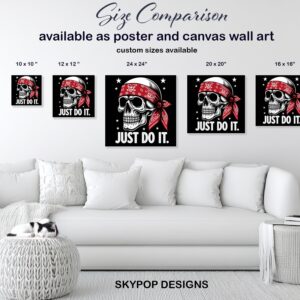 Motivational Pirate Skull Art
