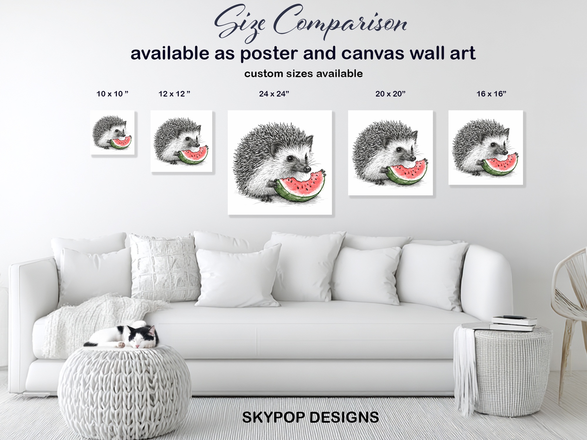 7.jpg Hedgehog Wall Art