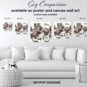Vintage Paris Bicycle Art