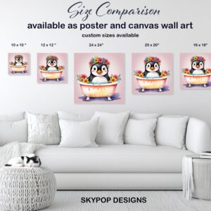 Penguin Bath Art