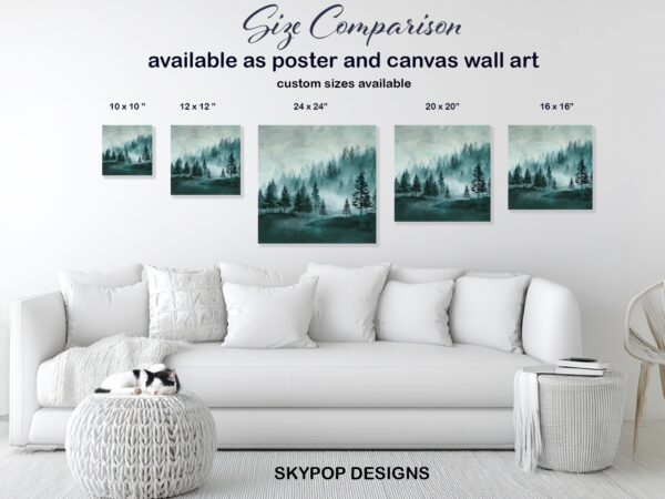 Misty Forest Art
