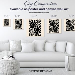 Modern Leaf Silhouette Art