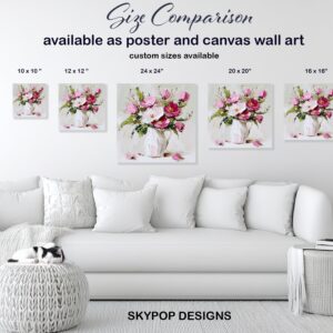 Pink Peony Bouquet Art