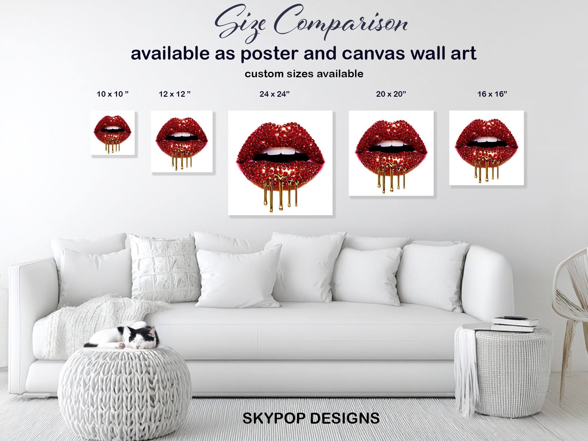 7.jpg Glamorous Red Lips Art