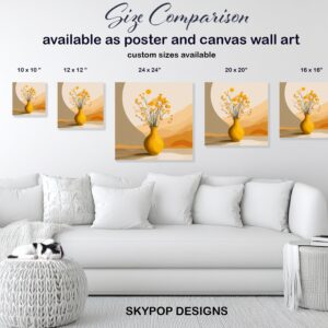 Golden Wildflower Art