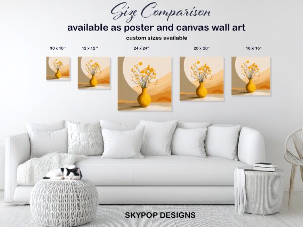 Golden Wildflower Art