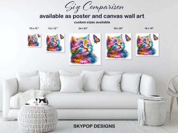 Rainbow Cat Art
