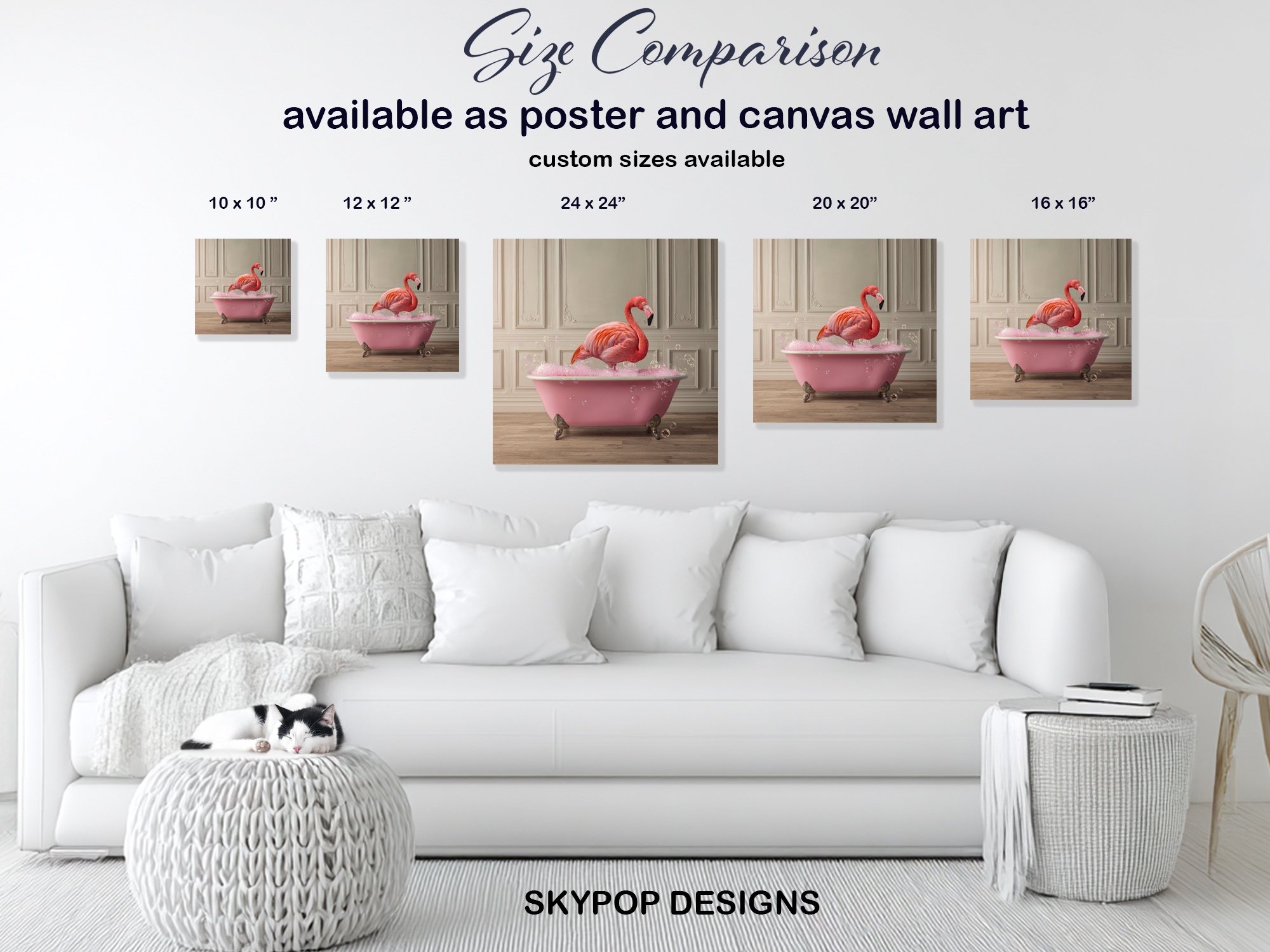 7.jpg Flamingo Bubble Bath Art