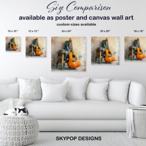 Rustic Guitar Melody Art