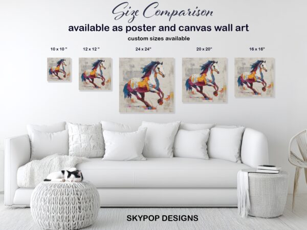 Colorful Horse Art