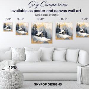Winter Cabin Retreat Art
