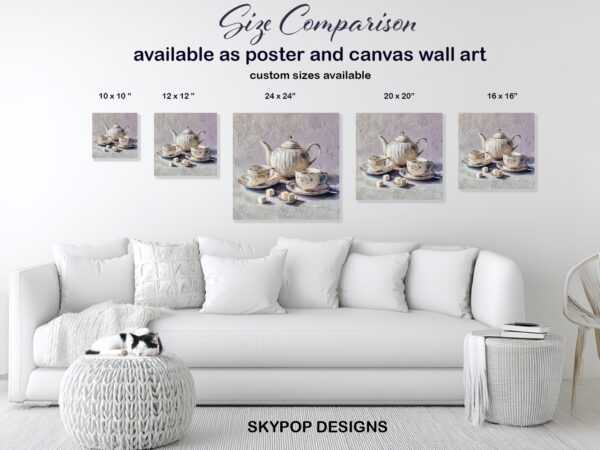 Elegant Tea Set Art