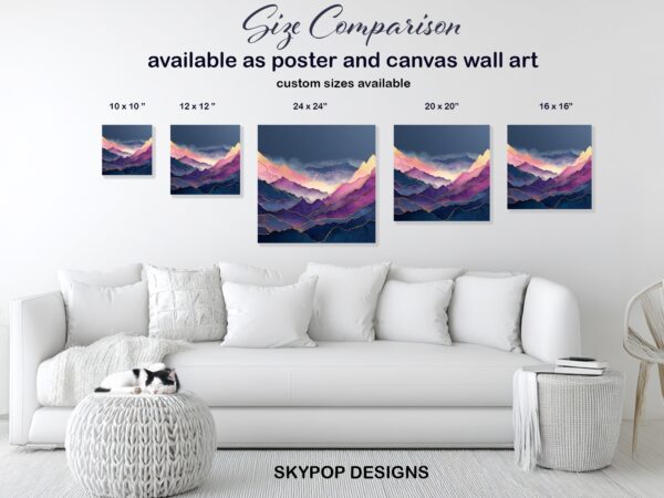 Ethereal Mountain Art