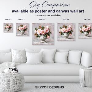 Pink Camellia Bouquet Art