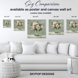 Vintage Rose Bouquet Art