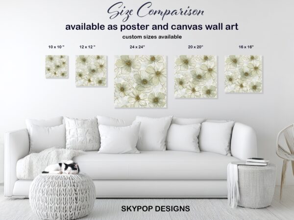 Elegant Floral Sketch Art
