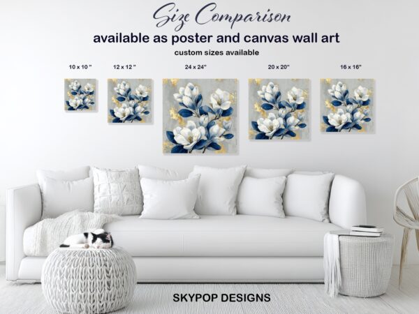 Blue Magnolia Art