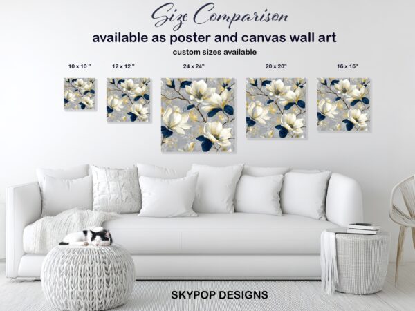 Elegant Magnolia Bloom Art