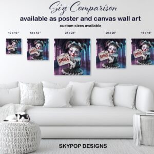 Creepy Clown Smile Art