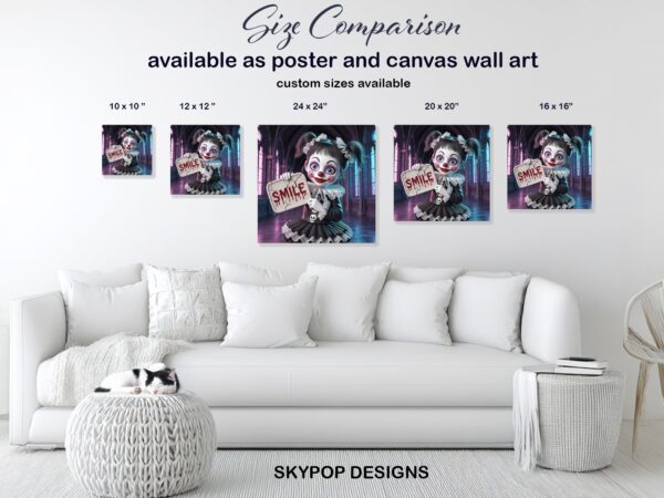 Creepy Clown Smile Art