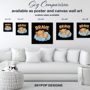 Brave Lion Cub Art