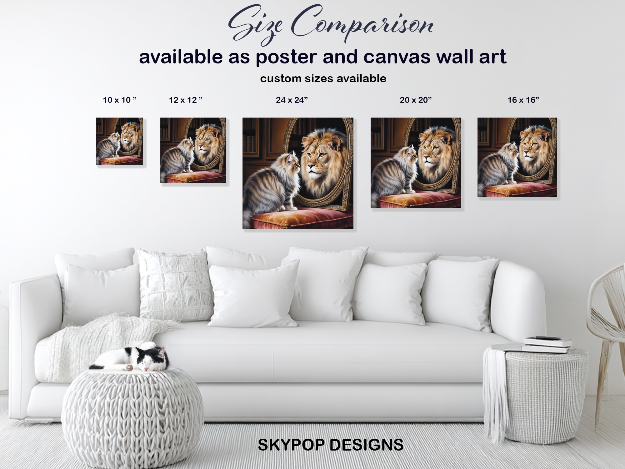 7.jpg Cat Lion Art