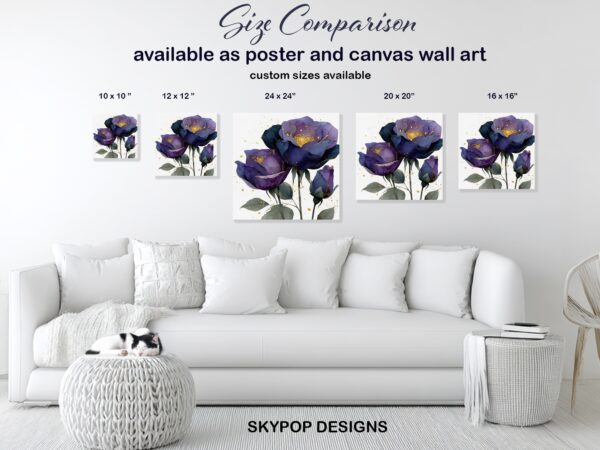 Purple Peonies Art
