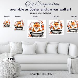 Fox Bathtub Art